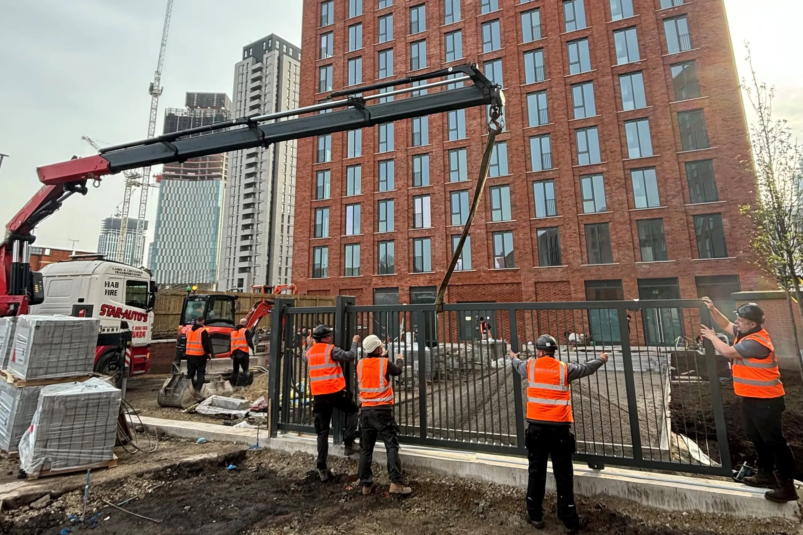 automated gate installation